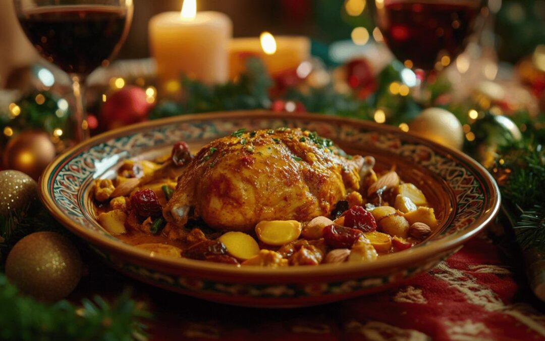 Tajine de pintade aux épices : l’art subtil des mélanges d’épices pour un Noël original